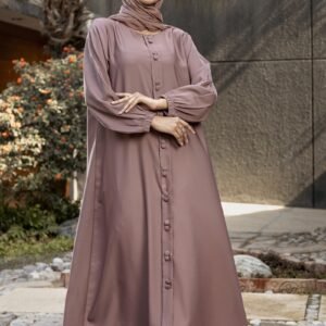 Fancy Button Abaya