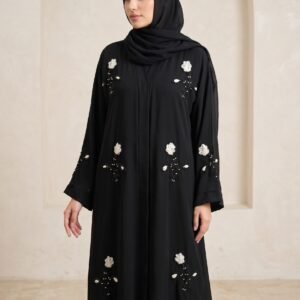 Black Emb Abaya
