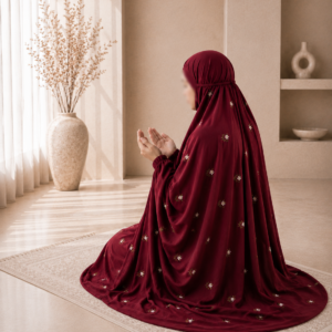 Maroon Embroidery Namaz Chaddar