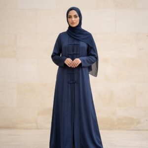 Shiny Blue Abaya